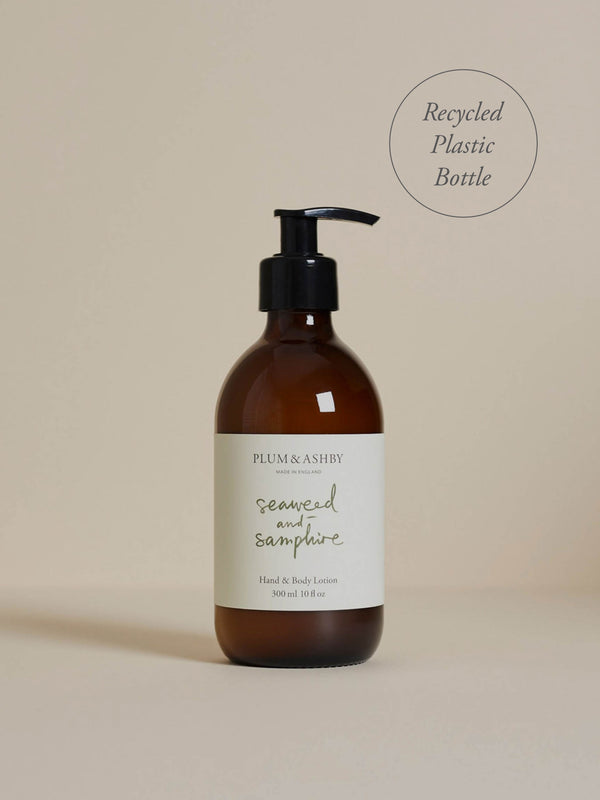 Seaweed & Samphire Hand & Body Lotion (Recycled Plastic Bottle)