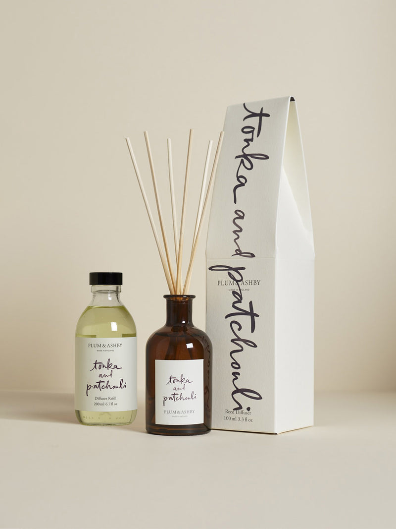 Tonka & Patchouli Diffuser & Diffuser Refill Set