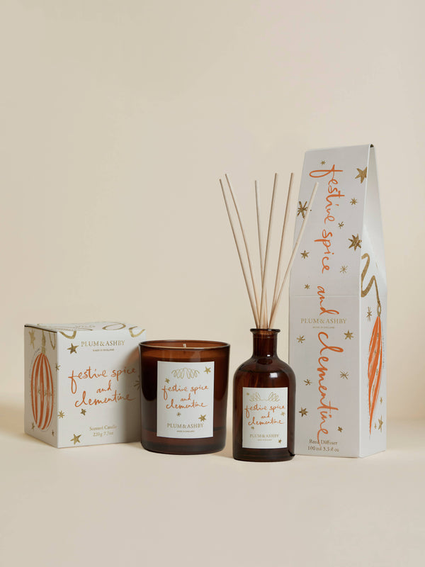 Set - Candle 30cl & Diffuser Festive Spice & Clementine