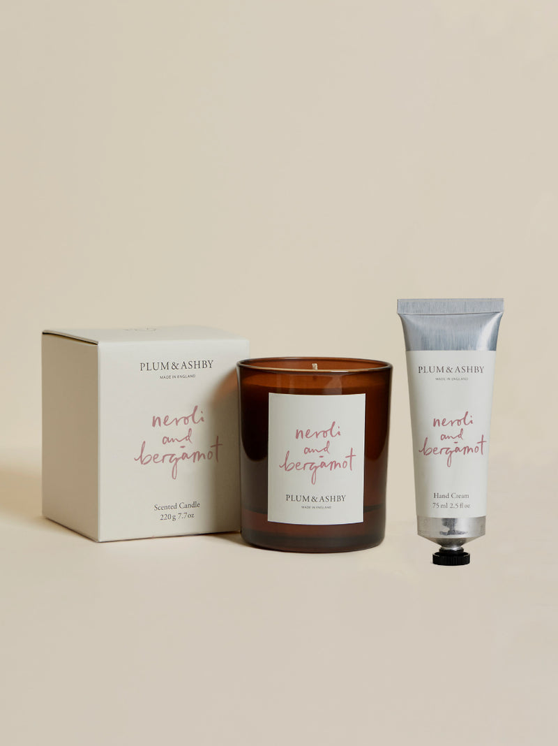 Neroli & Bergamot Hand Cream & Candle Set