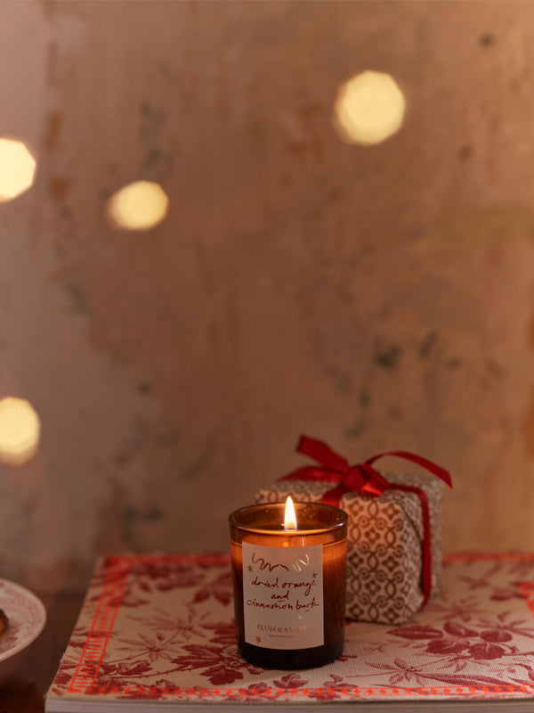 Dried Orange & Cinnamon Bark Votive