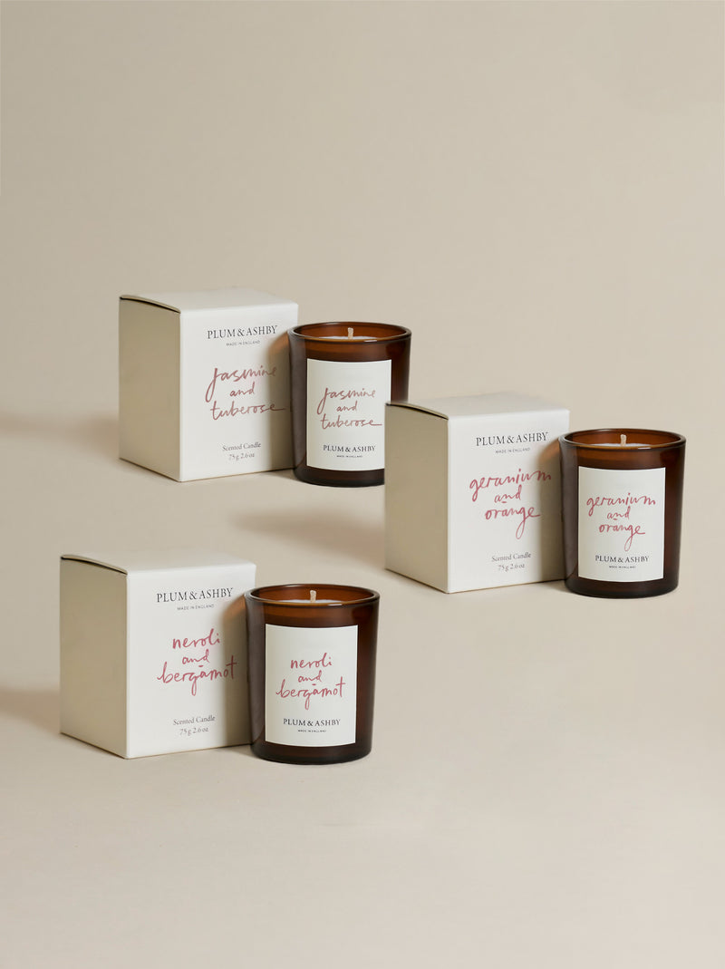 Floral Votive Trio Set