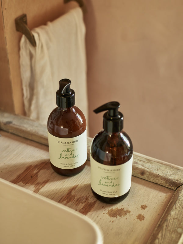 Vetiver & Lavender Hand & Body Wash and Lotion