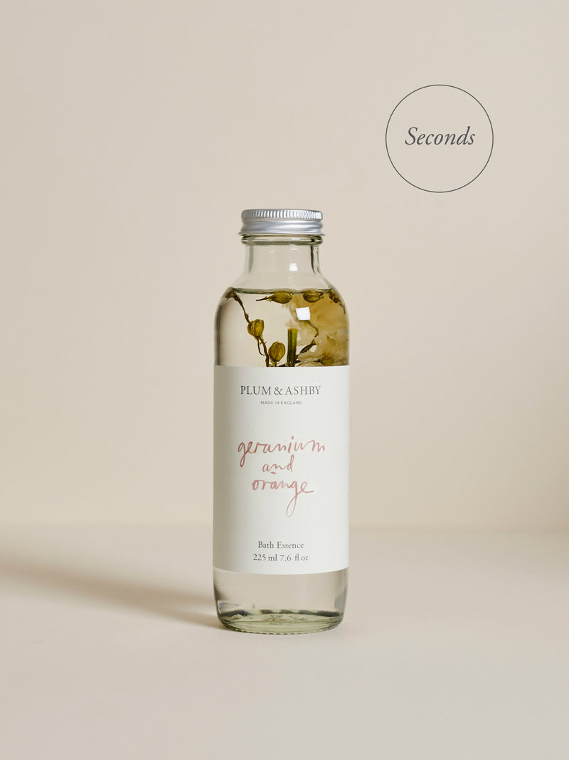Geranium & Sweet Orange Bath Essence 225ml Seconds