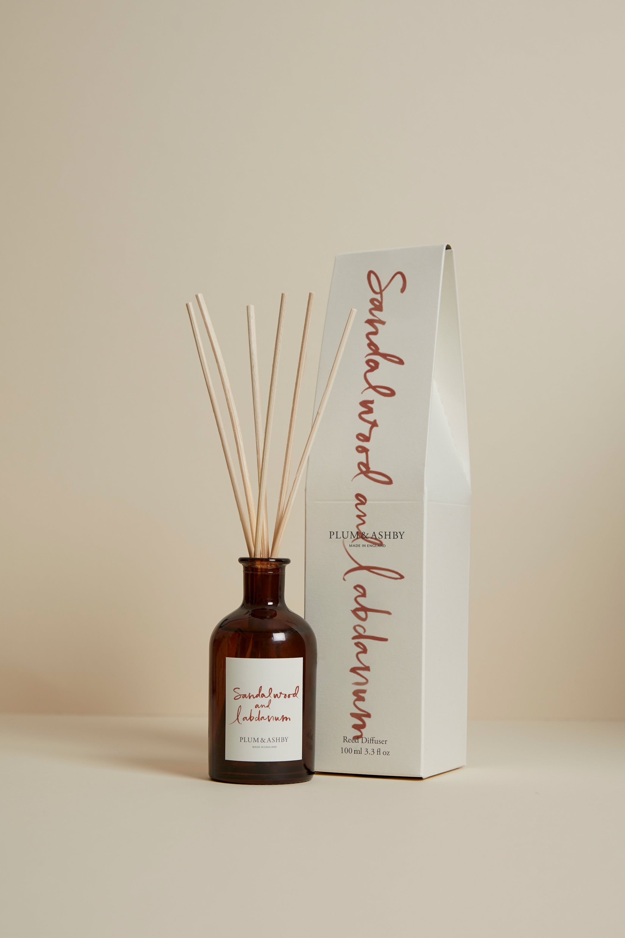 Sandalwood & Labdanum Diffuser | Natural Reed Diffuser – Plum & Ashby