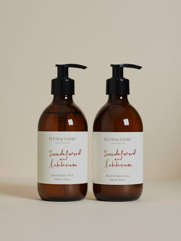 Sandalwood & Labdanum Hand & Body Wash & Lotion